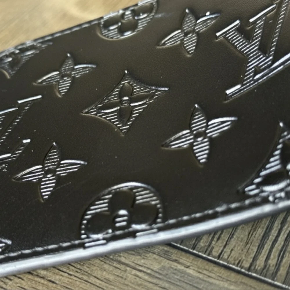 Louis Vuitton Multiple Wallet Black Monogram Shadow Leather M62901 Bifold - Picture 4 of 7